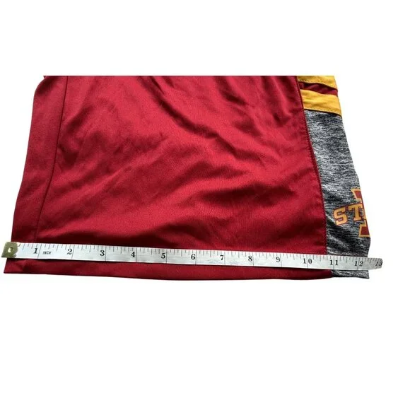 Iowa State Cyclones Red & Gray Athletic Basketball Shorts Mens Small Colosseum - Picture 14 of 16